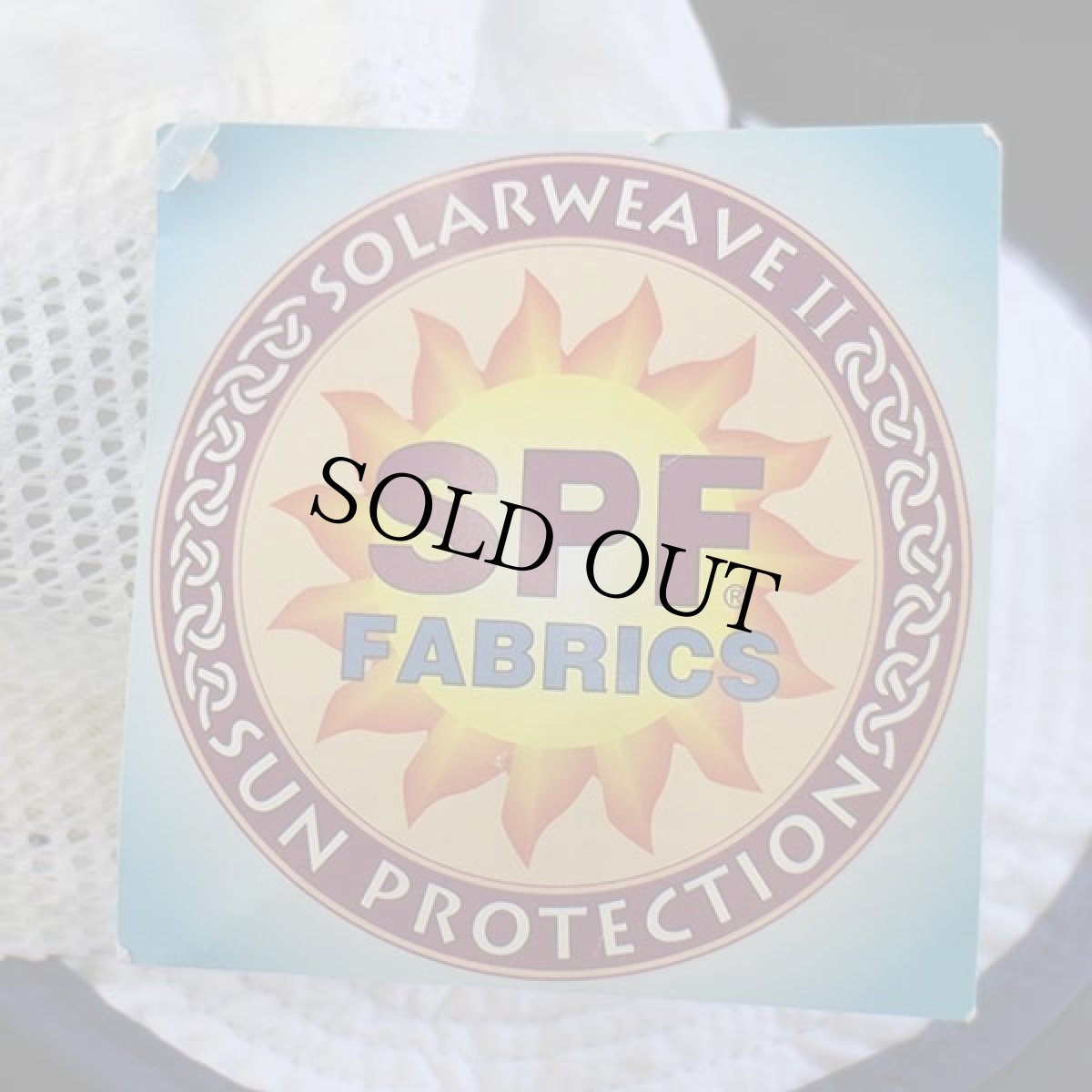 画像8: デッドストック★00s USA製 Mental ナイロン メッシュ フィッシングキャップ 白×青 L (8)