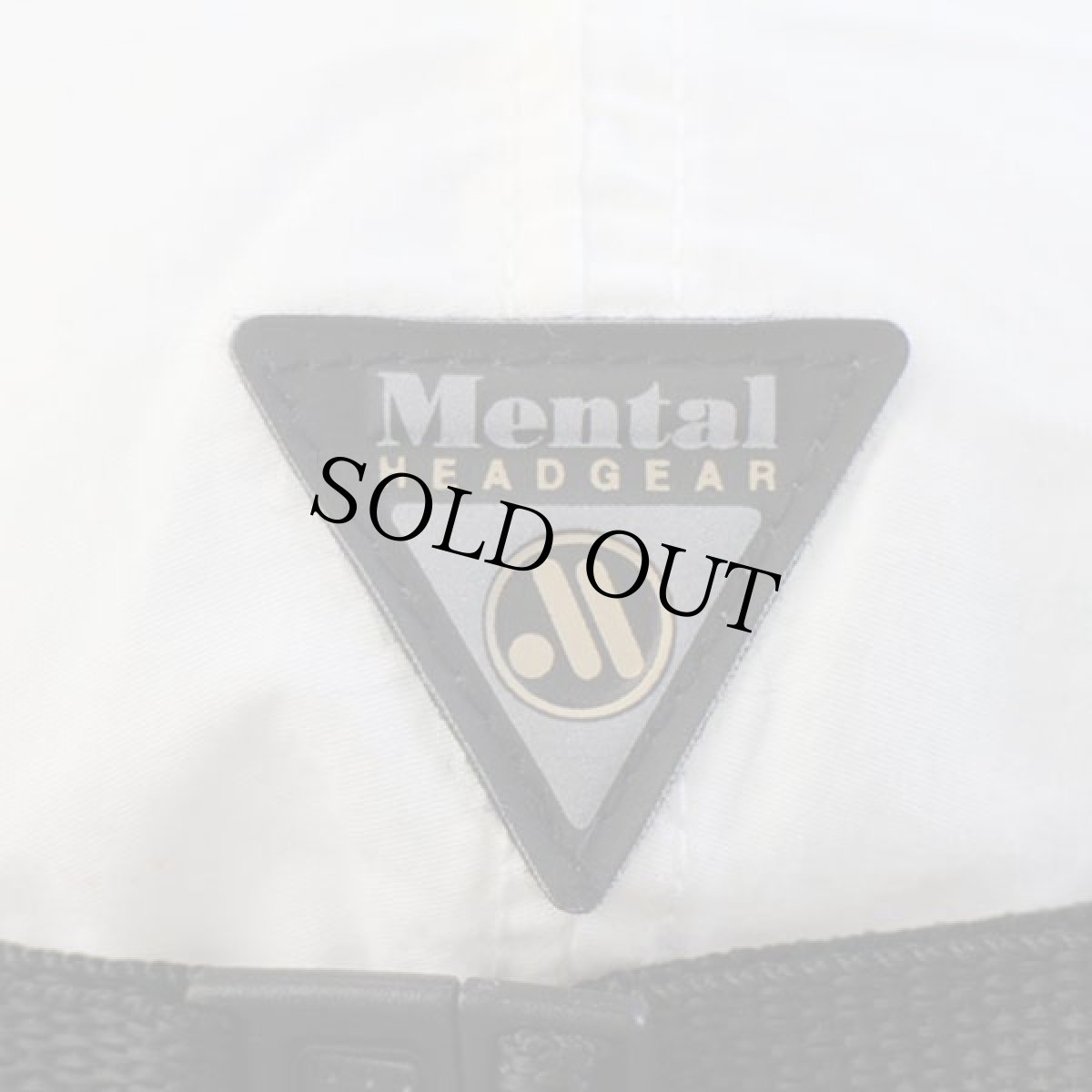 画像6: デッドストック★00s USA製 Mental ナイロン メッシュ フィッシングキャップ 白×紺 L/XL (6)