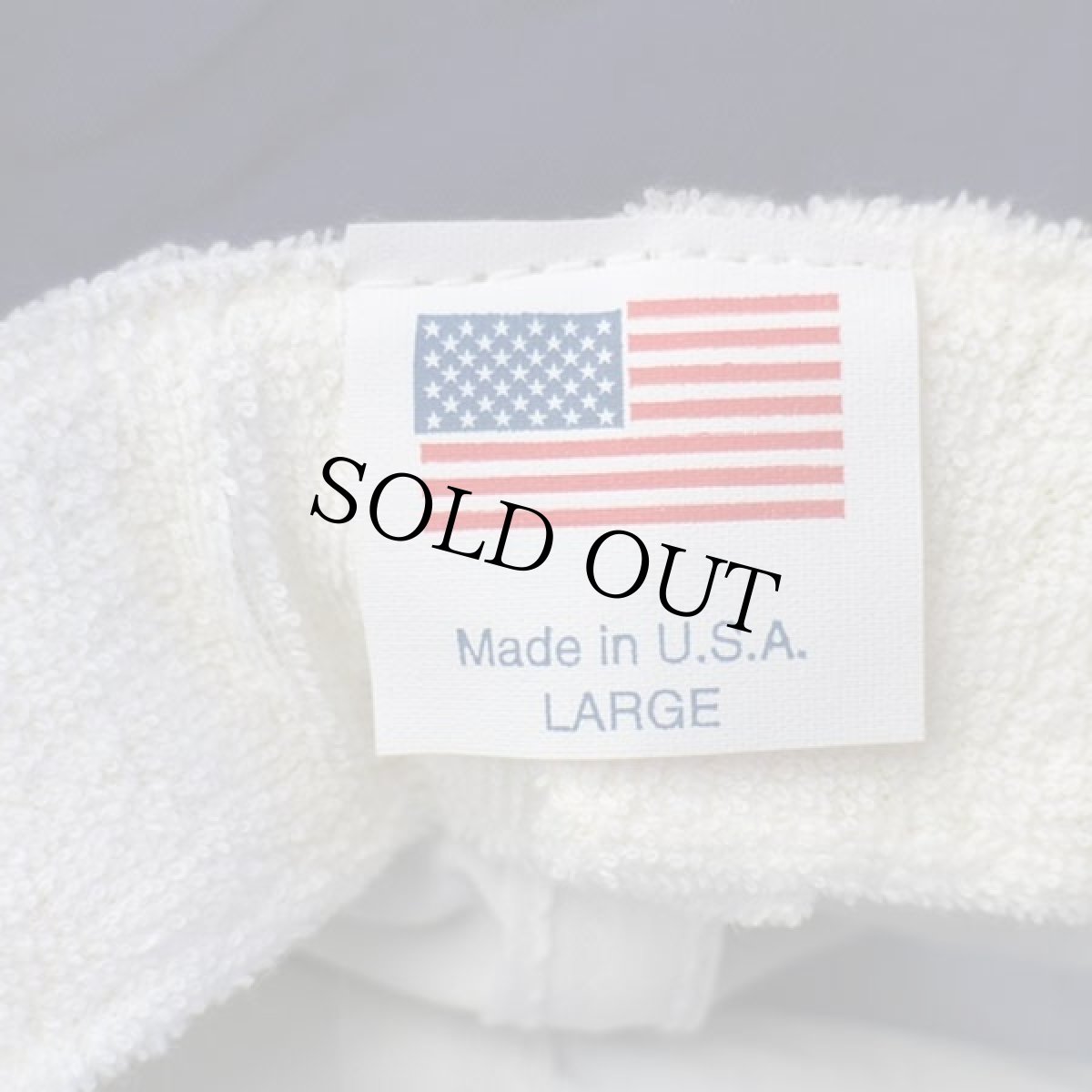 画像7: デッドストック★00s USA製 Mental ナイロン メッシュ フィッシングキャップ 白×青 L (7)