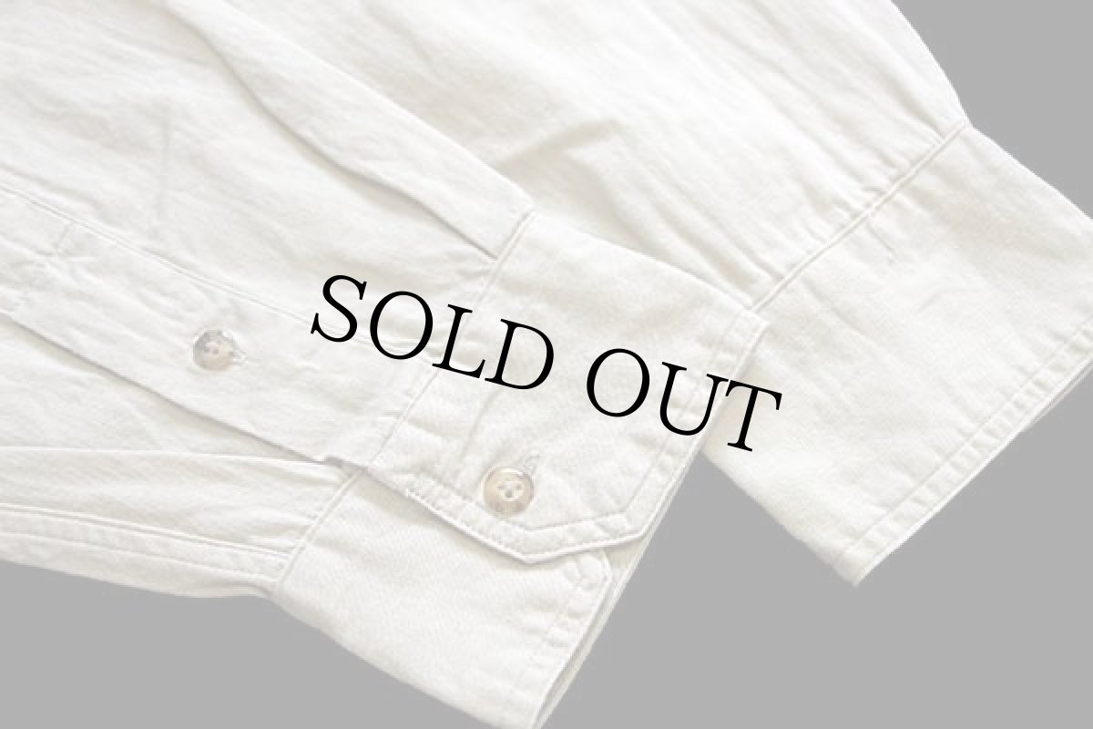 画像6: 80s ABERCROMBIE&FITCH 無地 コットンシャツ ベージュ L★アバクロ (6)