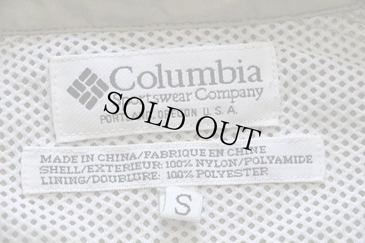 画像4: 90s Columbiaコロンビア PFG ナイロン フィッシングシャツ ベージュ S (4)