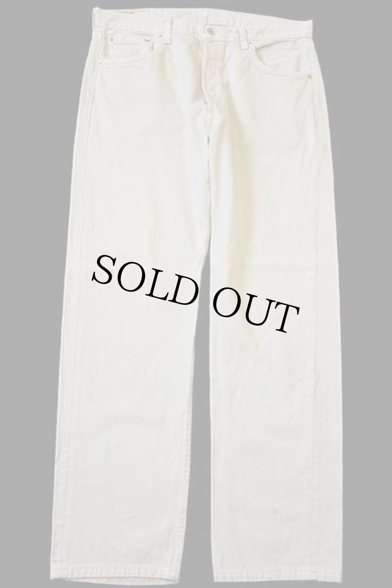 画像2: 00s USA製 Levi'sリーバイス 501 カラーデニムパンツ 後染め カーキ w36 (2)