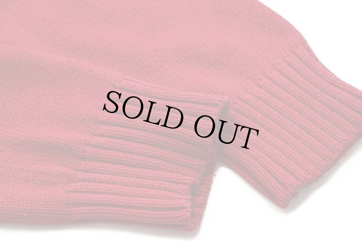 画像5: ポロ ラルフローレン ワンポイント ハイネック ハーフジップ コットンニット セーター 赤 XL (5)