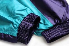 画像5: 90s adidasアディダス トレフォイル ロゴ刺繍 マルチカラー 切り替え ナイロンジャケット XL (5)
