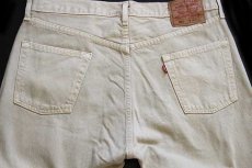 画像5: 00s USA製 Levi'sリーバイス 501 カラーデニムパンツ 後染め カーキ w36 (5)
