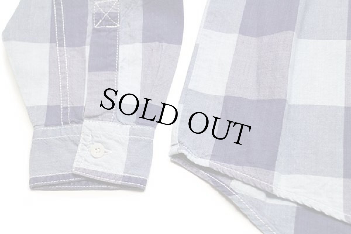 画像6: 90s Levi'sリーバイス ブロックチェック コットンシャツ M (6)