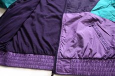 画像6: 90s adidasアディダス トレフォイル ロゴ刺繍 マルチカラー 切り替え ナイロンジャケット XL (6)