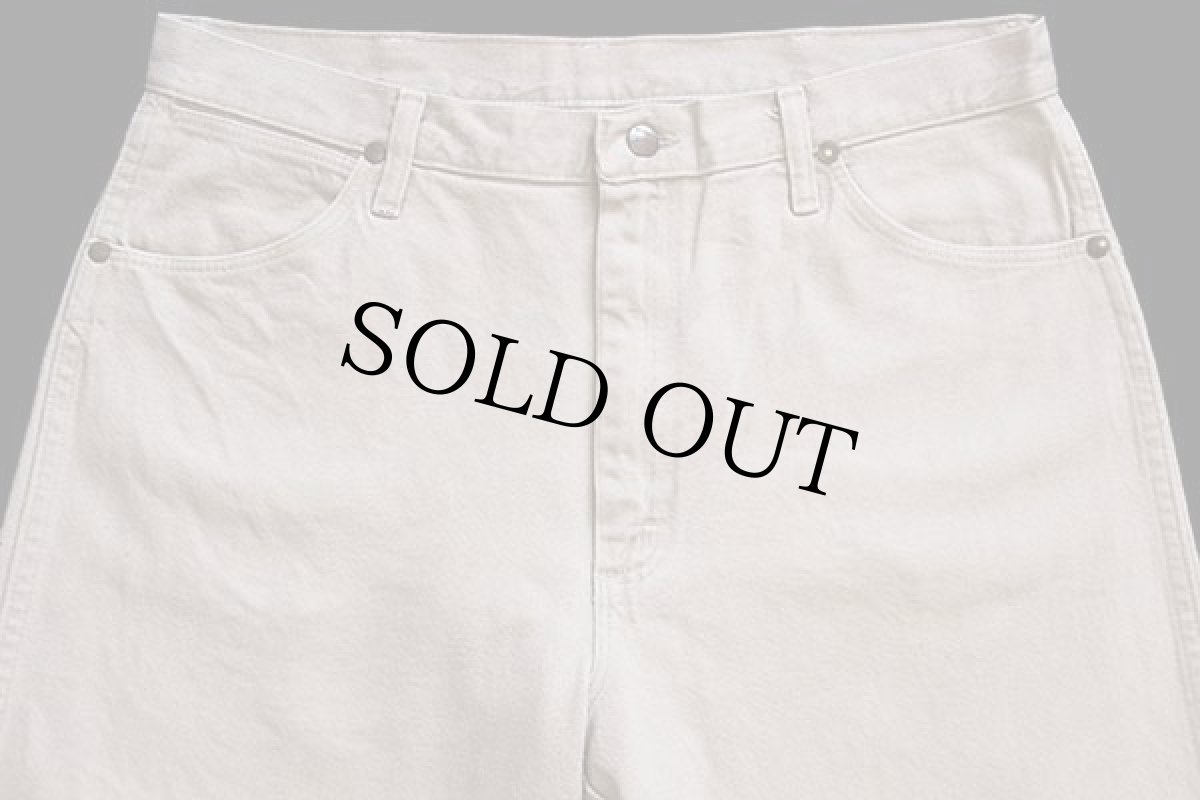 画像4: 90s USA製 Wranglerラングラー 13MWZ カラーデニムパンツ ベージュ w36 L32 (4)