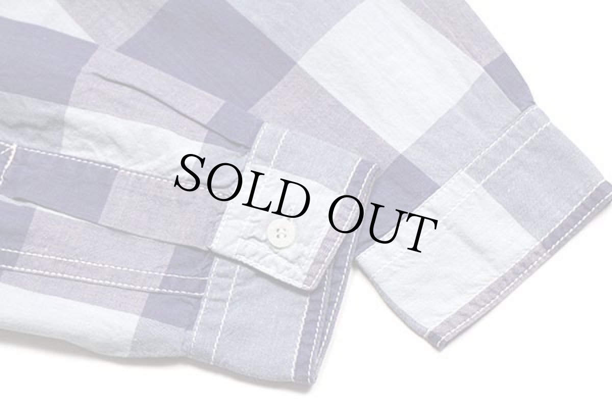 画像7: 90s Levi'sリーバイス ブロックチェック コットンシャツ M (7)