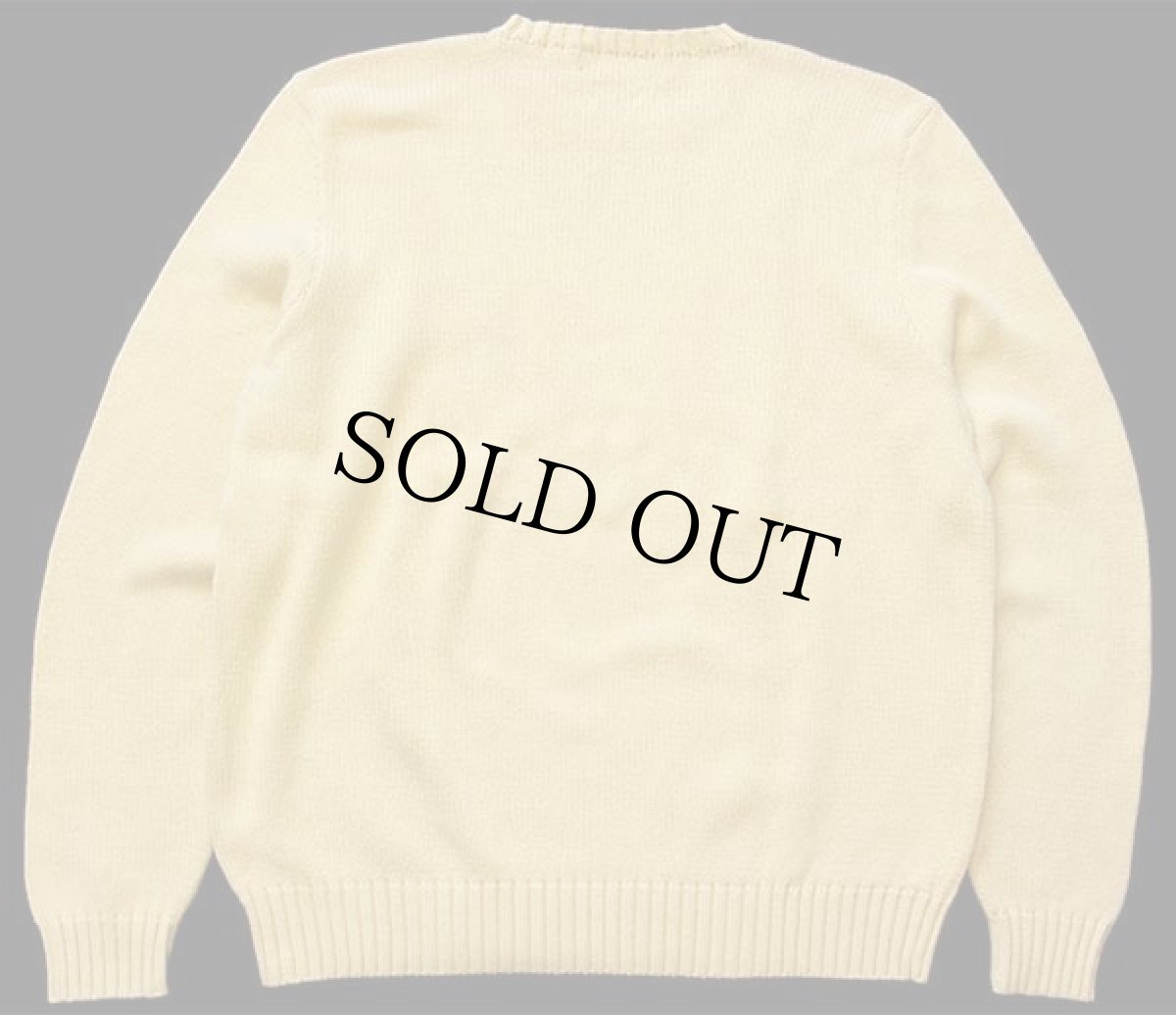 画像2: 90s ポロ ラルフローレン ワンポイント コットンニット セーター 薄黄 L (2)