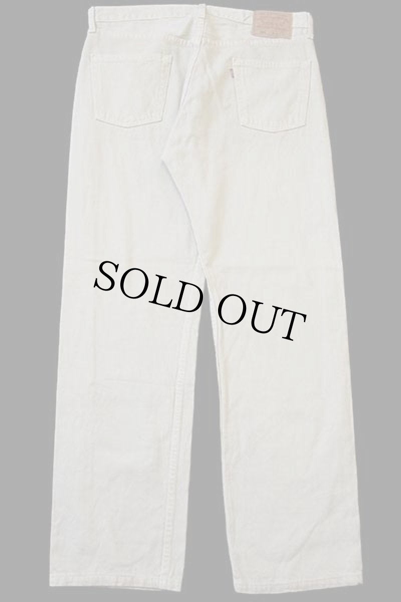 画像3: 00s USA製 Levi'sリーバイス 501 カラーデニムパンツ 後染め カーキ w36 (3)