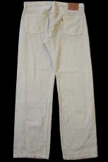 画像3: 00s USA製 Levi'sリーバイス 501 カラーデニムパンツ 後染め カーキ w36 (3)