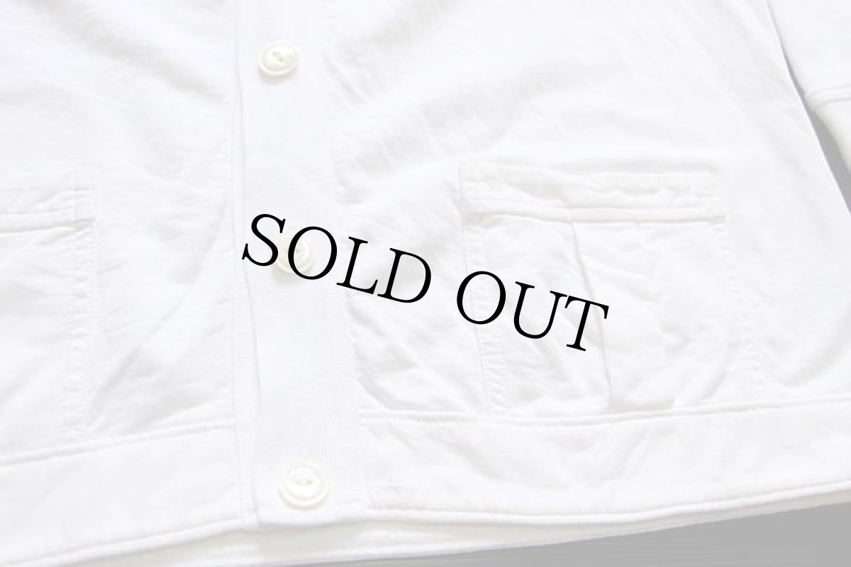 画像5: ポロ ラルフローレン 無地 パチポケ&エルボーパッチ付き コットン カーディガン アイボリー L (5)