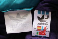 画像4: 90s adidasアディダス トレフォイル ロゴ刺繍 マルチカラー 切り替え ナイロンジャケット XL (4)