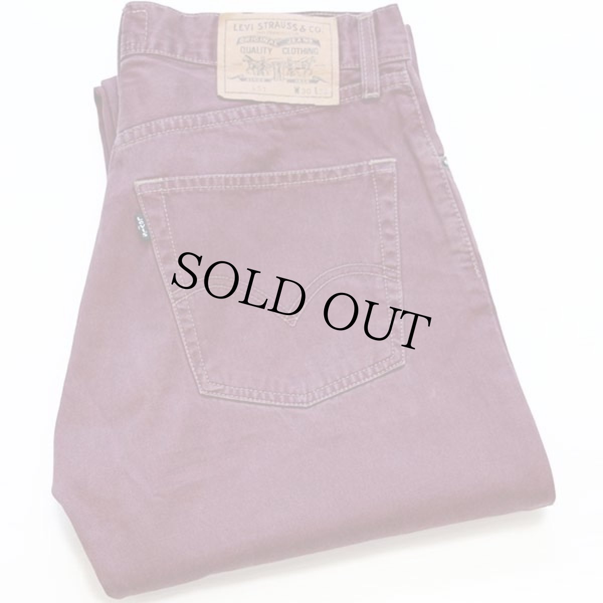 画像1: 90s Levi'sリーバイス 451 コットンツイルパンツ ワインレッド w30 L32★ユーロ (1)