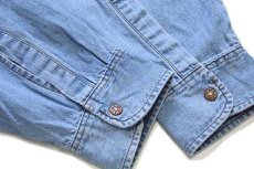 画像6: 90s Levi'sリーバイス デニム ウエスタンシャツ L★ユーロ (6)