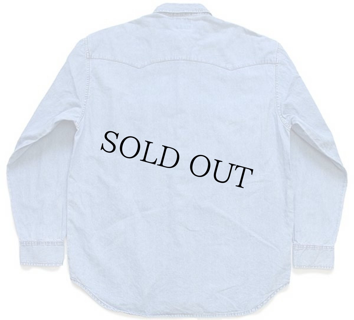 画像2: 90s Levi'sリーバイス デニム ウエスタンシャツ L★ユーロ (2)