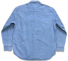 画像2: 90s Levi'sリーバイス デニム ウエスタンシャツ L★ユーロ (2)