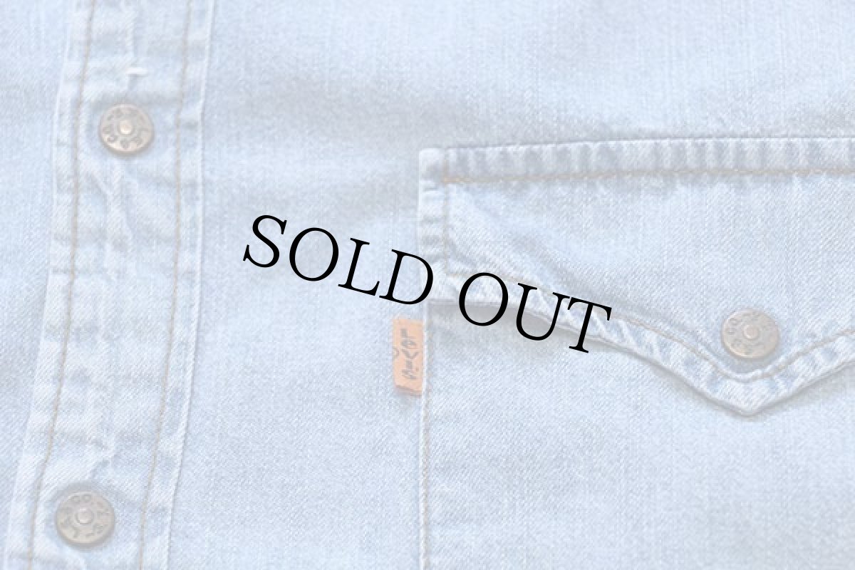 画像5: 90s Levi'sリーバイス デニム ウエスタンシャツ L★ユーロ (5)