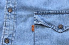 画像5: 90s Levi'sリーバイス デニム ウエスタンシャツ L★ユーロ (5)