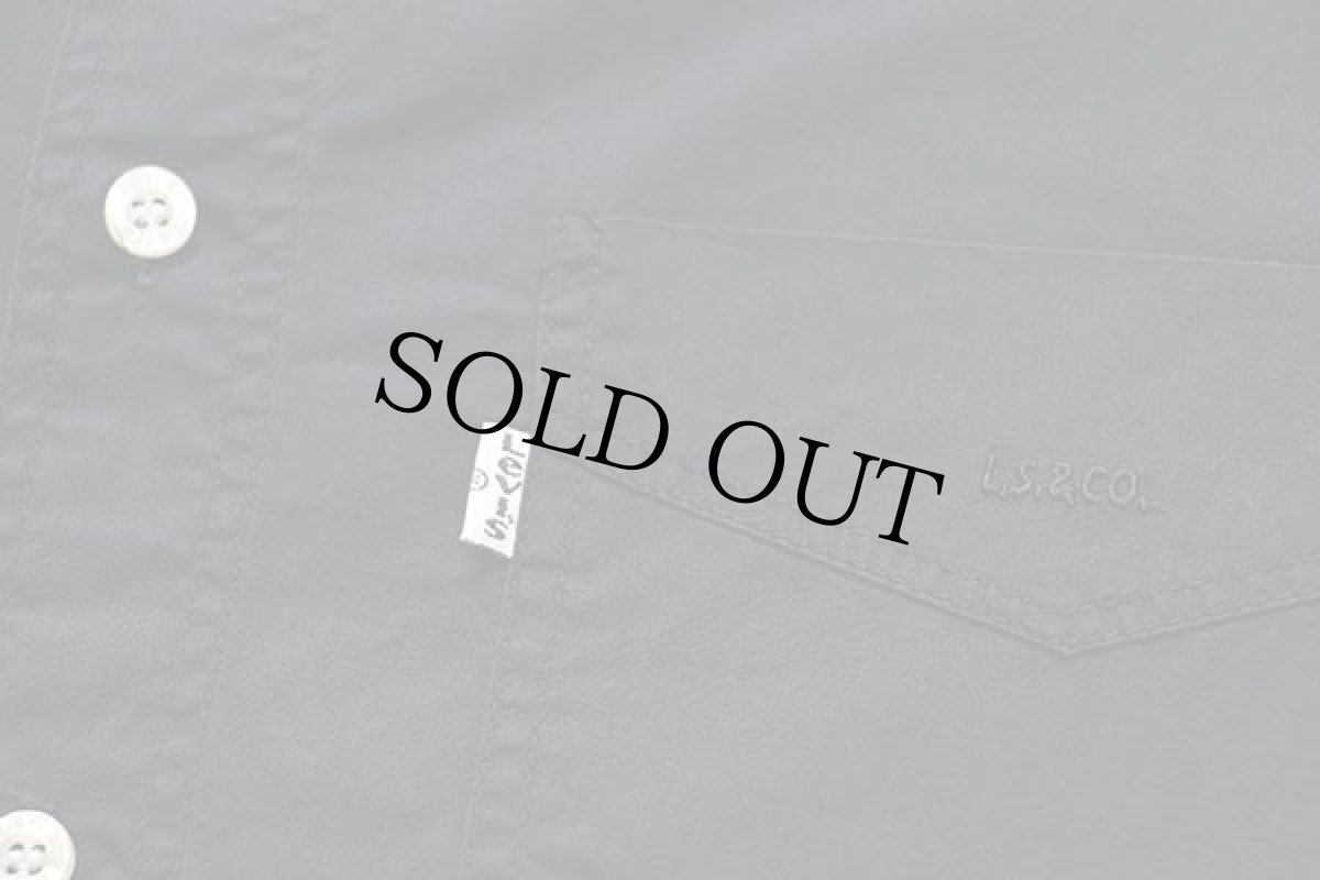 画像5: 90s Levi'sリーバイス ボタンダウン コットンポプリンシャツ 黒 L★ユーロ (5)