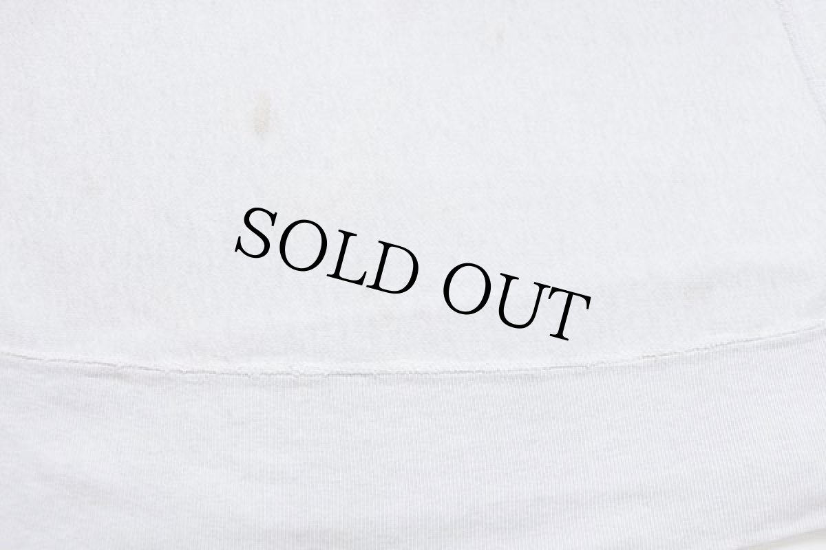 画像6: 60s USA製 CHAMPIONチャンピオン タタキタグ 三段中抜き染み込みプリント リバースウィーブ カットオフ 半袖スウェット オートミール XL (6)