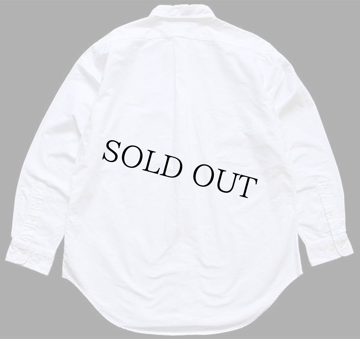 画像2: ラルフローレン ワンポイント ボタンダウン オックスフォード コットンシャツ 白 16★R (2)