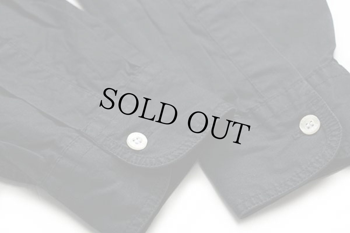 画像6: 90s Levi'sリーバイス ボタンダウン コットンポプリンシャツ 黒 L★ユーロ (6)