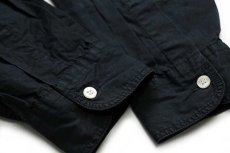 画像6: 90s Levi'sリーバイス ボタンダウン コットンポプリンシャツ 黒 L★ユーロ (6)