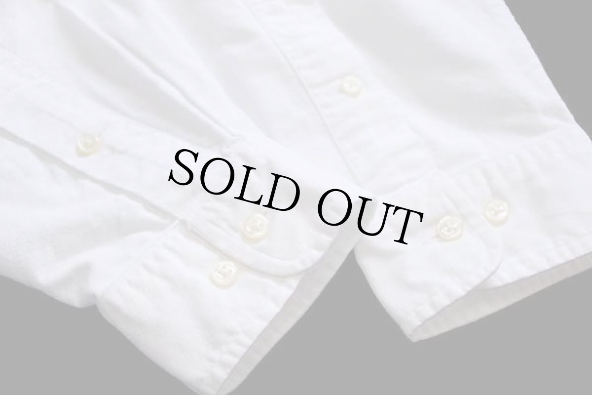 画像5: ラルフローレン ワンポイント ボタンダウン オックスフォード コットンシャツ 白 16★R (5)