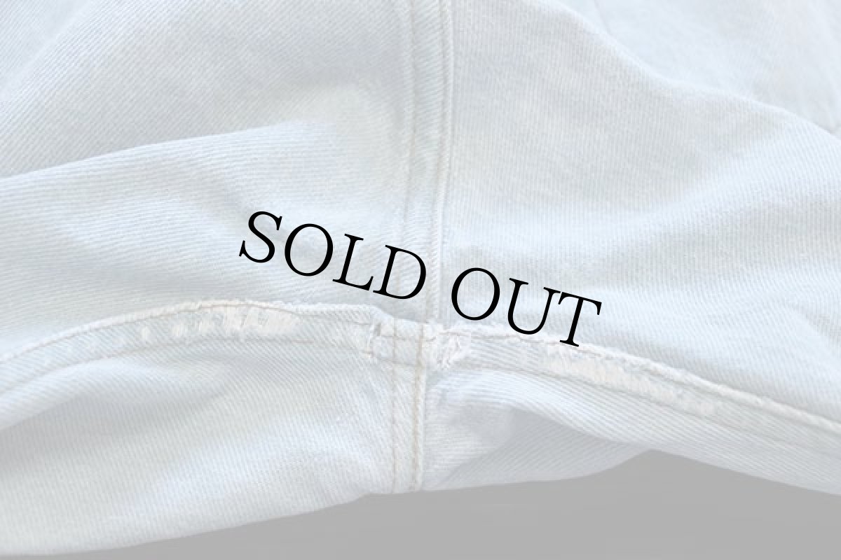 画像9: 90s フランス製 Levi'sリーバイス 501 先染め カラーデニムパンツ ライトブルー w32★ユーロ (9)