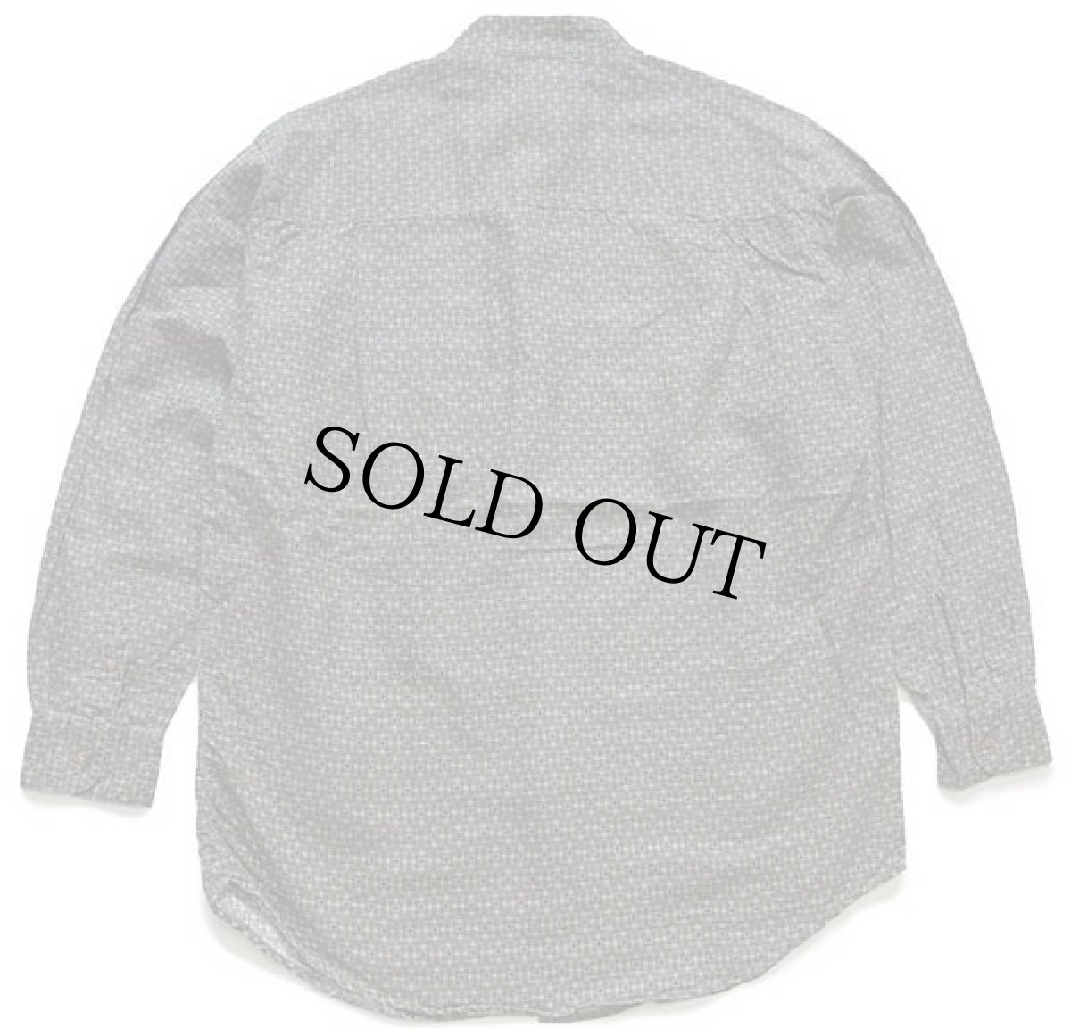 画像2: 00s BugleBoy バンドカラー 総柄 ラミー×コットンシャツ (2)