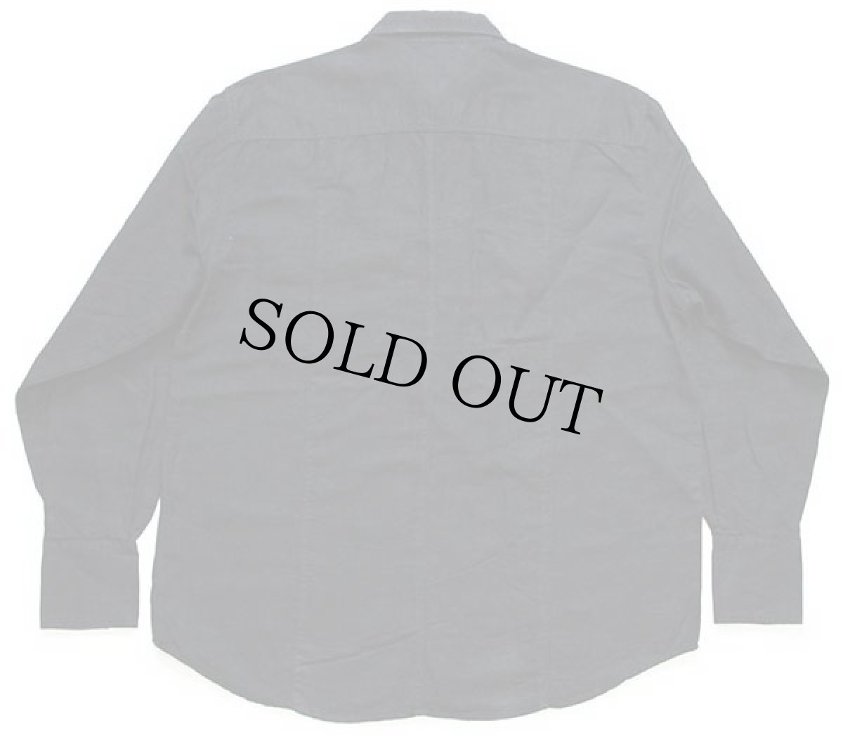 画像2: 00s トルコ製 Wranglerラングラー 無地 リネン×コットンシャツ 黒 S★ユーロ (2)