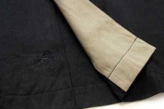 画像5: Nat Nast ステッチ装飾 シルク オープンカラーシャツ 黒 XL★特大 (5)