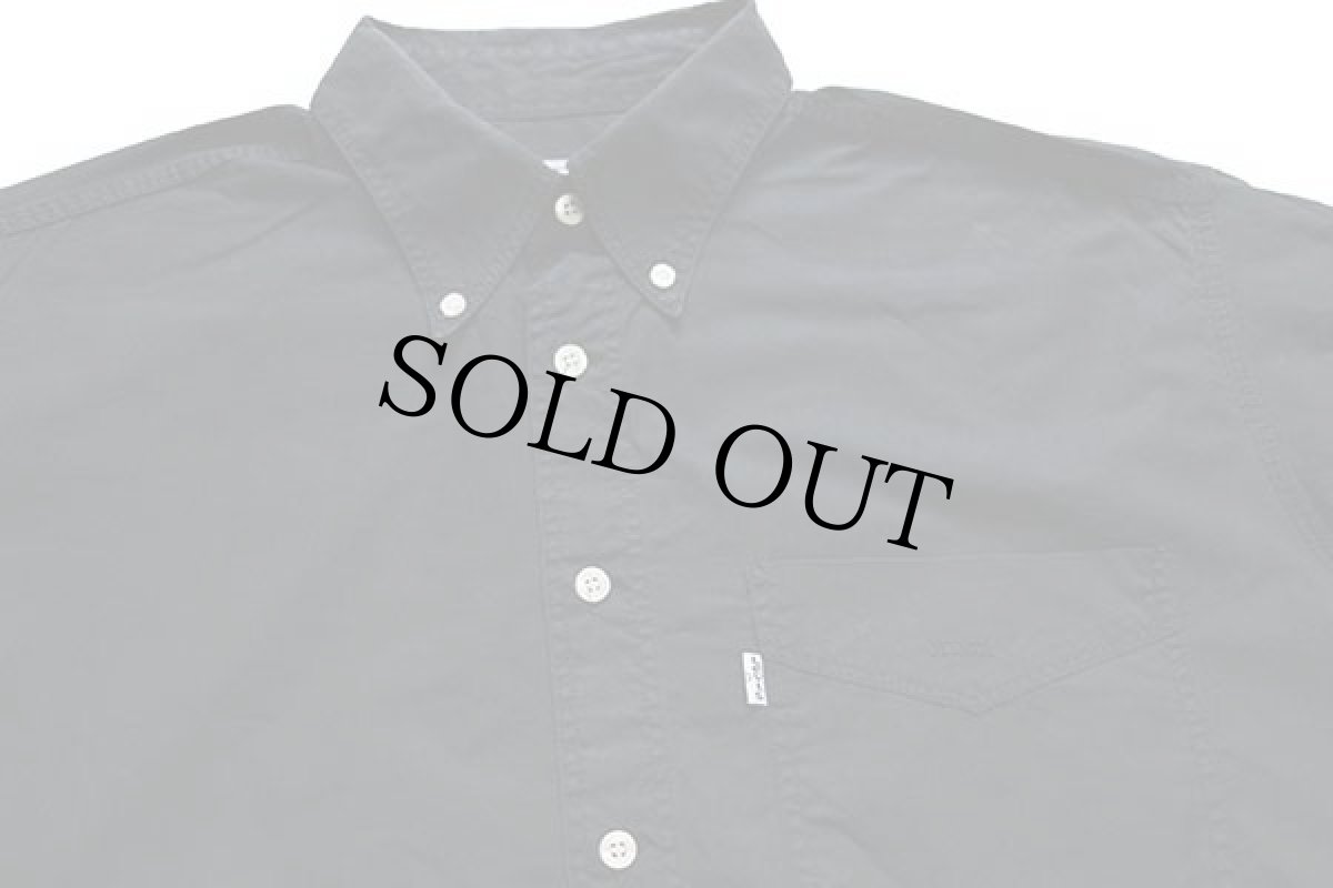 画像3: 90s Levi'sリーバイス ボタンダウン コットンポプリンシャツ 黒 L★ユーロ (3)