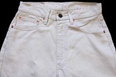 画像4: 90s Levi'sリーバイス 534 コットン ピケパンツ ベージュ w30 L32★ユーロ (4)