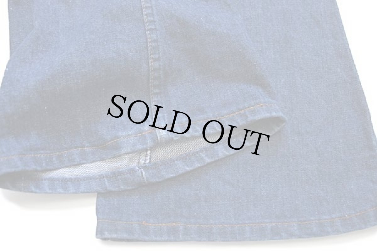 画像8: 70s BIG SMITHビッグスミス フレア デニムパンツ w38 (8)