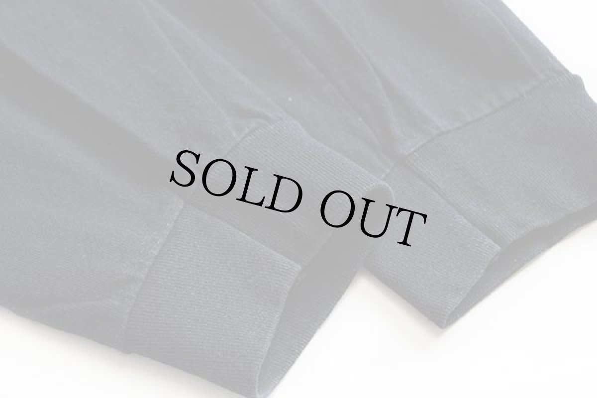 画像6: 90s USA製 ARMY NAVY 92 両面プリント コットン 長袖Tシャツ 黒 XL (6)