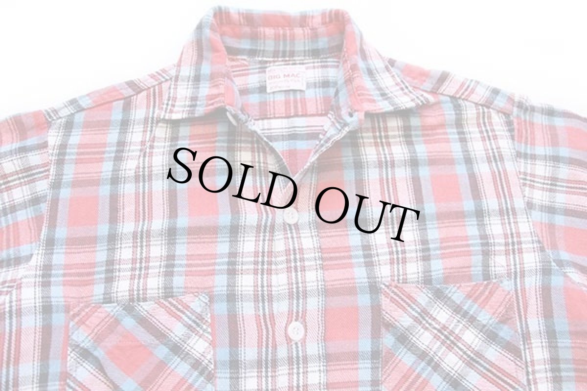 画像3: 70s JCPenney BIGMACビッグマック チェック コットン フランネルシャツ M (3)