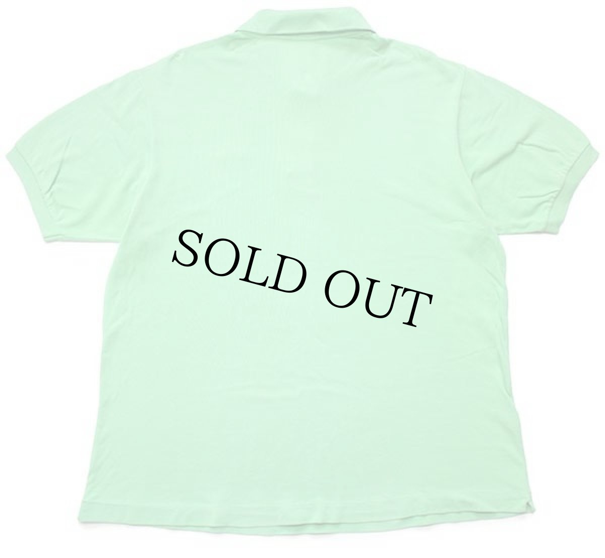 画像2: 90s LACOSTEラコステ ワンポイント コットン 鹿の子 ポロシャツ 蛍光グリーン 6★64 (2)