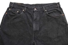 画像4: 90s USA製 Levi'sリーバイス 550 ブラック デニムパンツ w40★SDP1899 (4)