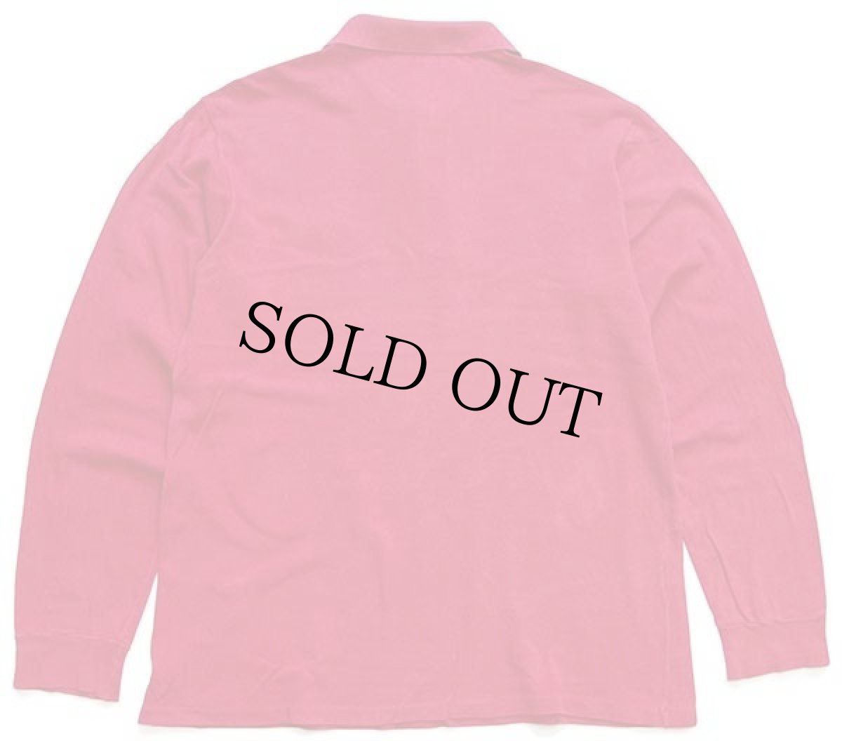 画像2: 70s フランス製 CHEMISE LACOSTE ラコステ ワンポイント コットン 鹿の子 長袖ポロシャツ 濃ピンク 4★27 (2)