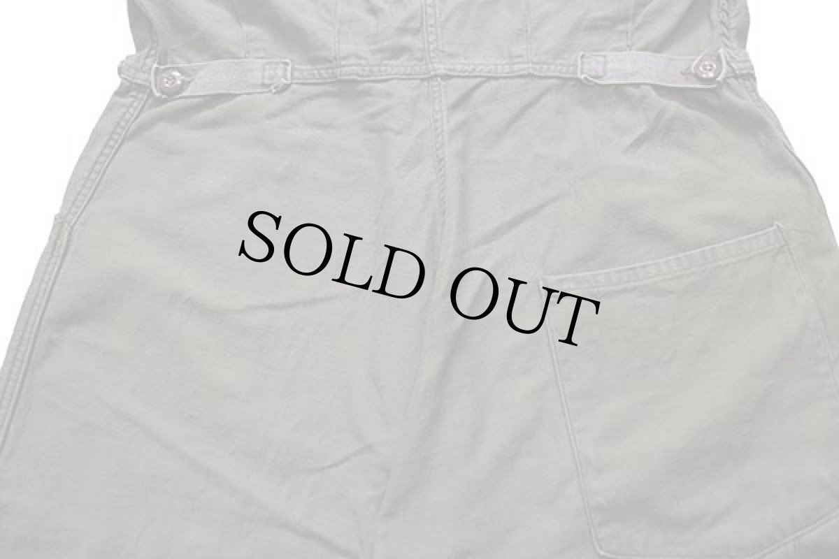 画像7: 80s 米軍 U.S.ARMY コットンサテン カバーオール オールインワン オリーブグリーン L★つなぎ (7)