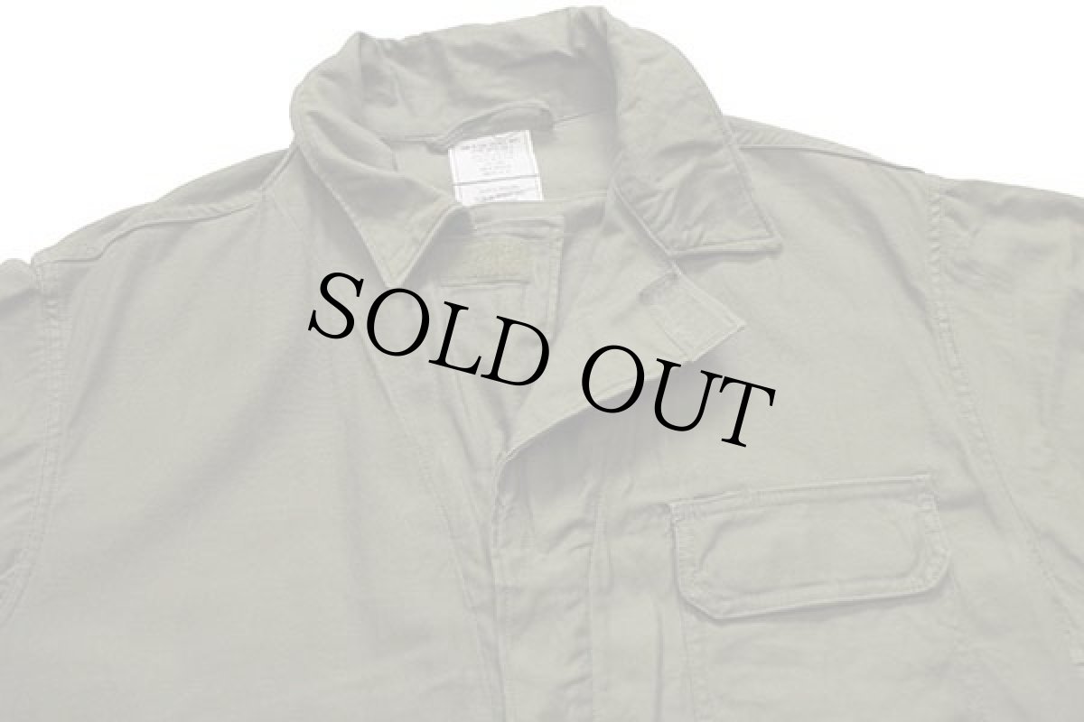 画像4: 90s 米軍 U.S.ARMY コットンサテン カバーオール オールインワン オリーブグリーン L★つなぎ (4)