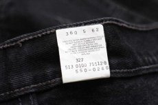 画像7: 00s USA製 Levi'sリーバイス 550 ブラック デニムパンツ w42 L30★SDP1900 (7)