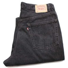 画像1: 90s USA製 Levi'sリーバイス 550 ブラック デニムパンツ w40★SDP1899 (1)