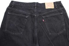 画像5: 90s USA製 Levi'sリーバイス 570 ブラック デニムパンツ w42 L32★SDP1901 (5)