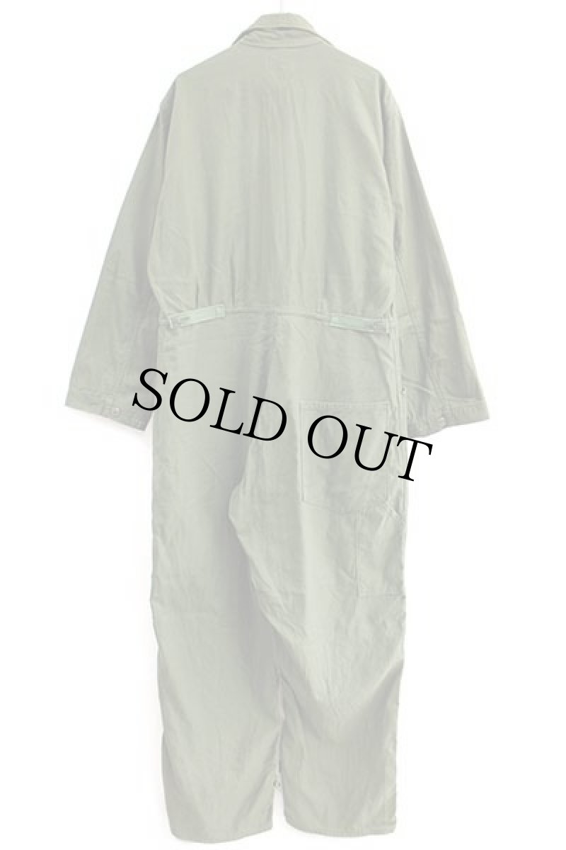 画像3: 80s 米軍 U.S.ARMY コットンサテン カバーオール オールインワン オリーブグリーン L★つなぎ (3)