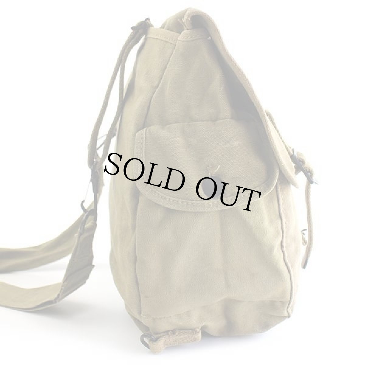 画像5: 40s 米軍 M-1936 U.S.ステンシル コットン キャンバス ミュゼットバッグ オリーブドラブ (5)