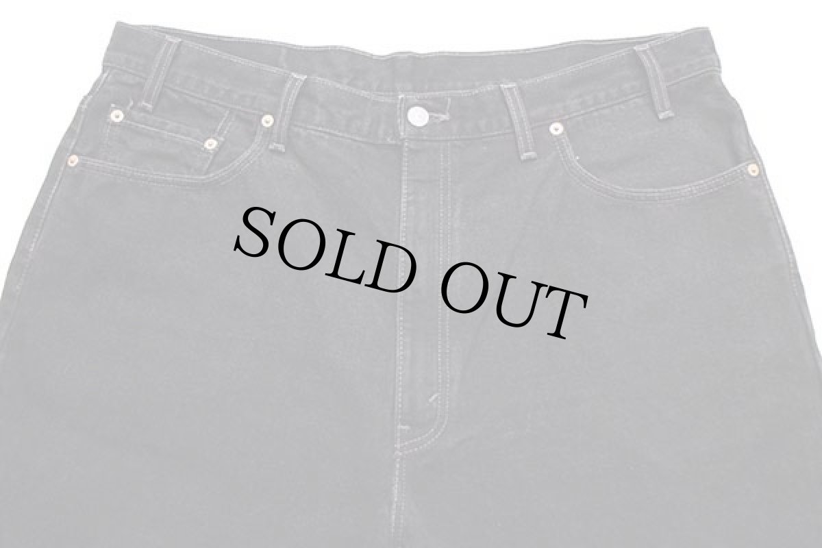 画像4: 00s USA製 Levi'sリーバイス 550 ブラック デニムパンツ w42 L30★SDP1900 (4)